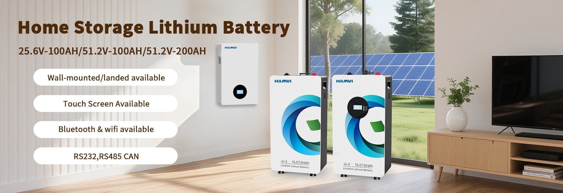 Bateria de chão de 48V 314Ah para total liberdade energética